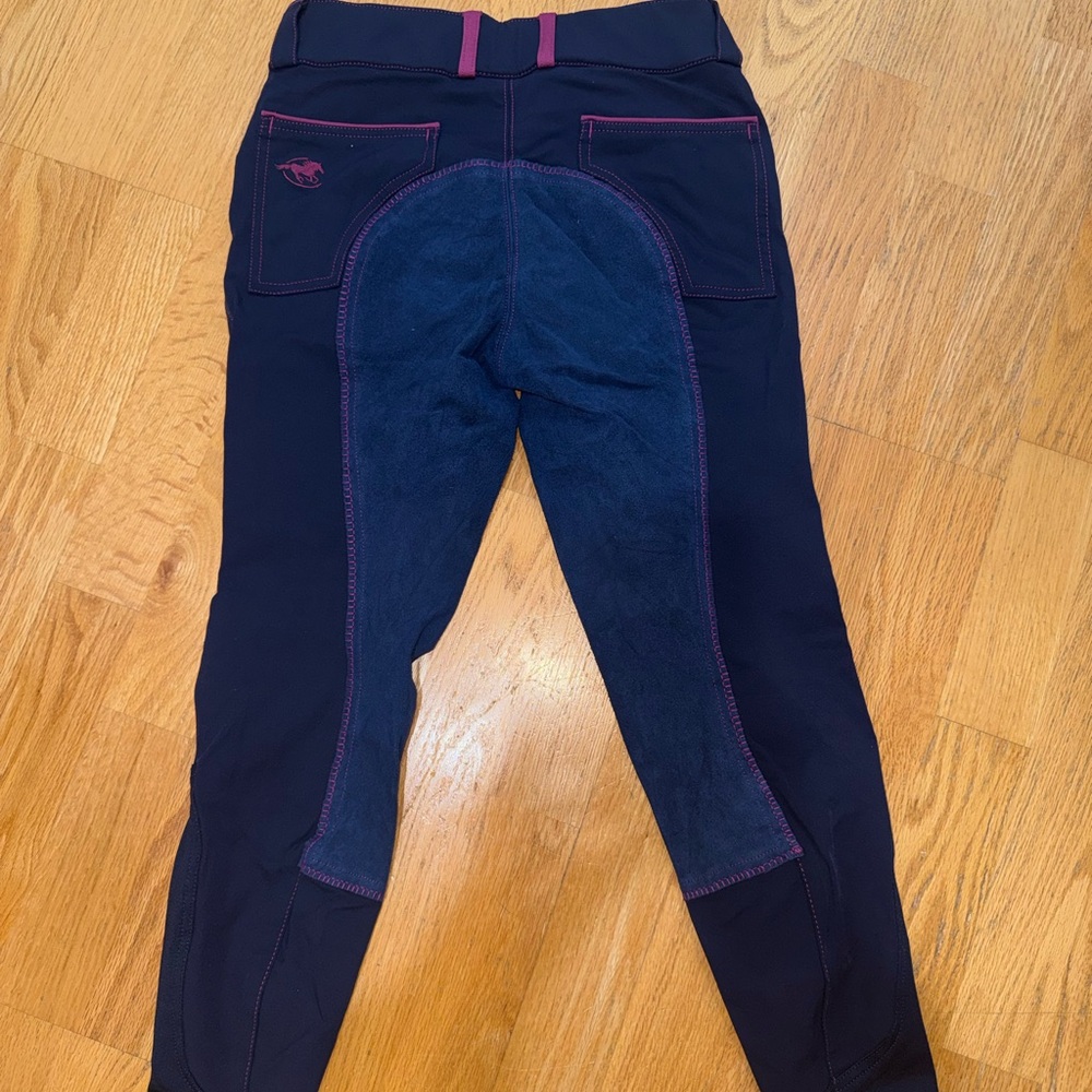 Women's Navy Riding Pants - Picture 2 of 2